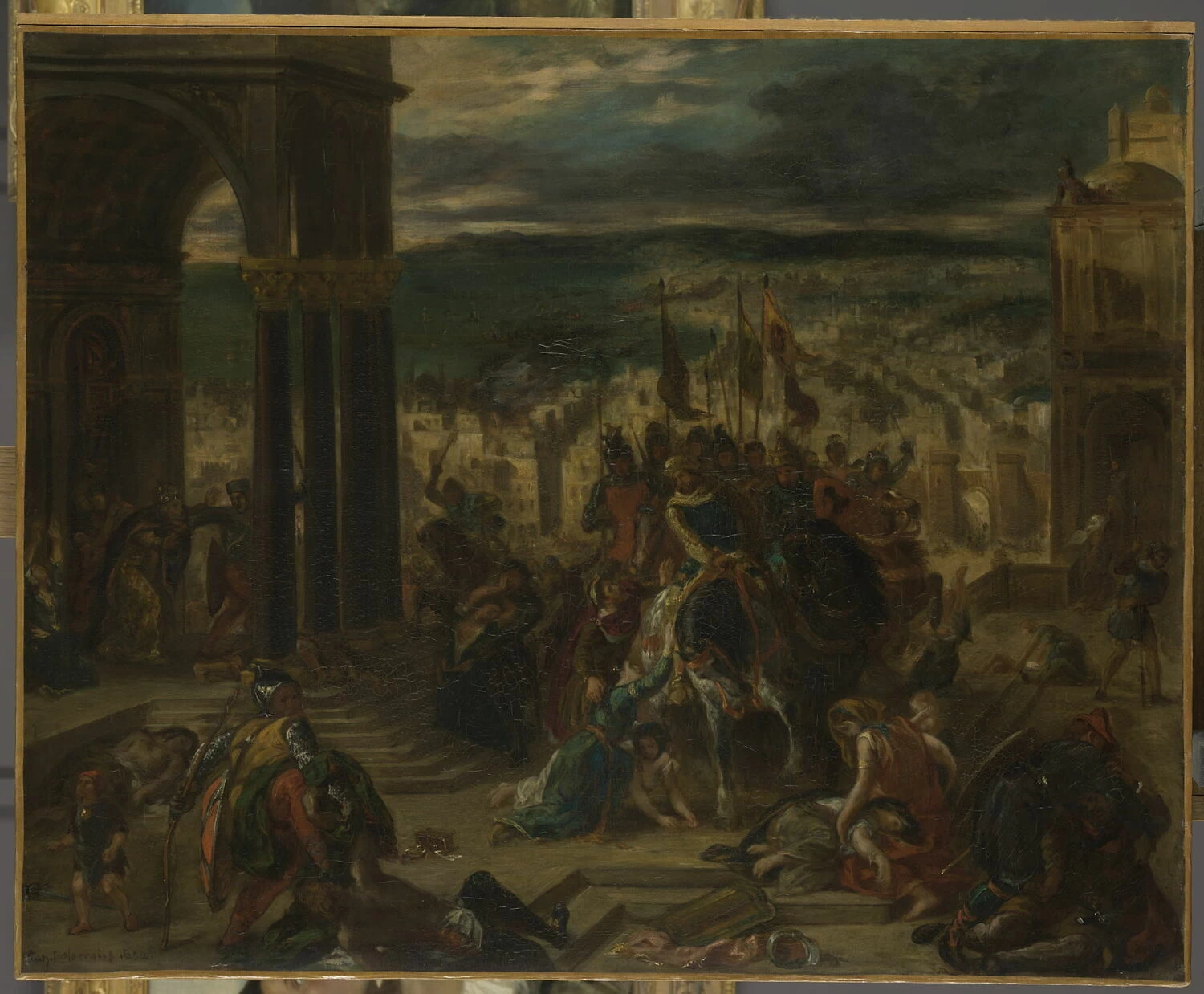Presa di Costantinopoli da parte dei crociati (12 aprile 1204), nota anche come entrata dei crociati a Costantinopoli - Museo del Louvre, Parigi
